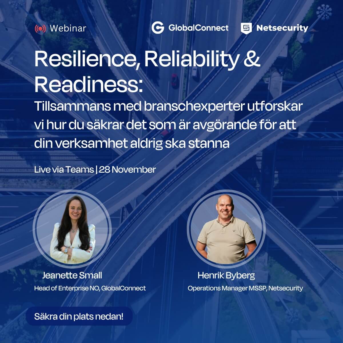 Webbinar: Så säkrar du affärskritisk drift i en osäker tid
